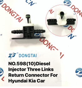 NO.598(10)Diesel Injector Three Links Return Connector For Hyundai Kia Car