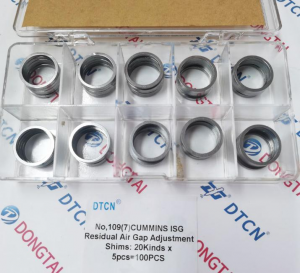 NO.109(7-1) CUMMINS ISG Residual  Air Gap Adjustment Shims: 20Kinds x 5pcs=100PCS