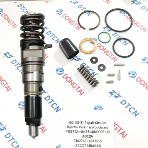 NO.159(5) Repair kits  For Injector  Perkins / Woodward  T402742=4647614(KCCOT120A0020) / T402743=4647615(KCCOT140A0033)