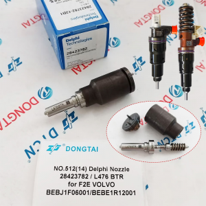 NO.512(14) Delphi Nozzle Capsule Assembly 28423782 (Valve 22 + Nozzle L476) for VOLVO HDE11 EXT SCR F2E Injector 22282199/22301418/ BEBJ1F06001/BEBJ1F06101, 22282198/22301417/ BEBE1R12001/BEBE1R12101/ BEBE1R12201: