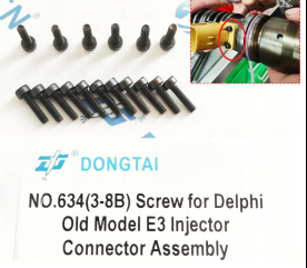 NO.634(3-8B) Screw for Delphi Old Model E3 Injector Connector Assembly: