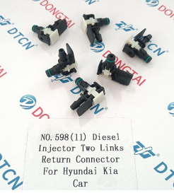 NO.598(11) Diesel Injector Two Links Return Connector For Hyundai Kia Car