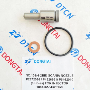 NO.109(4-2BB) SCANIA NOZZLE  P2872086 / P4326961/ P5462010  (8 Holes) FOR INJECTOR 1881565/  4326959